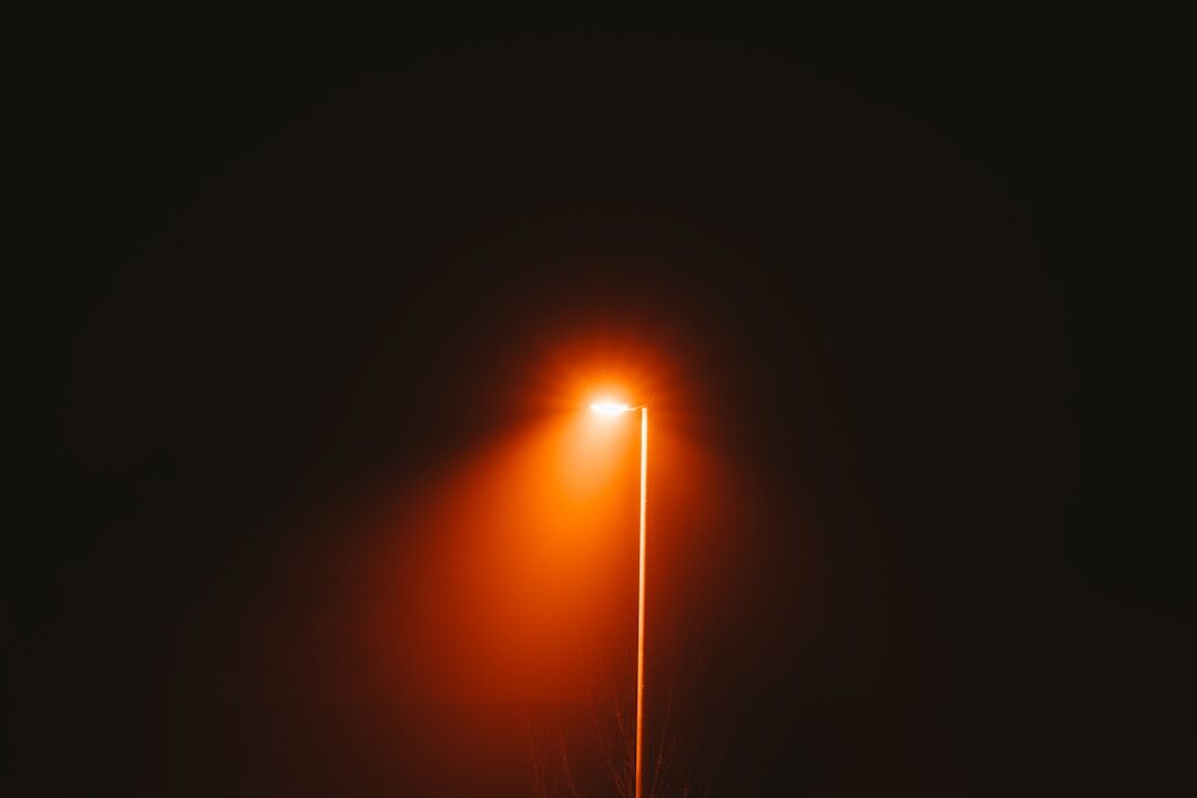 dark foggy street