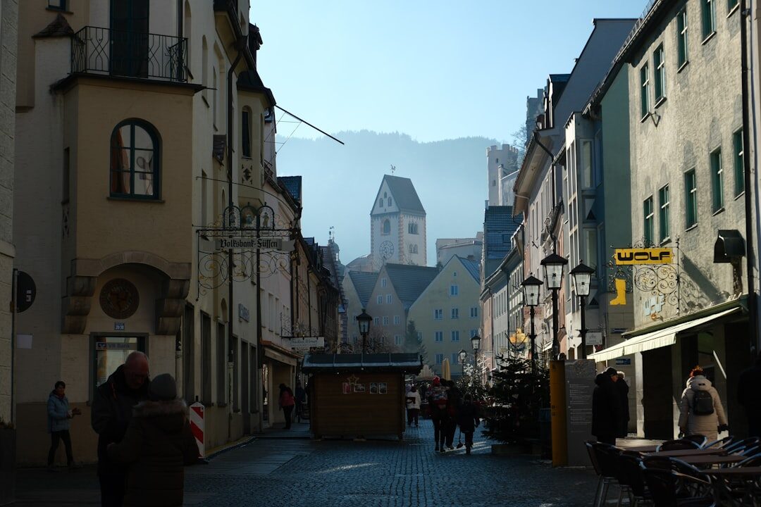 foggy old town street