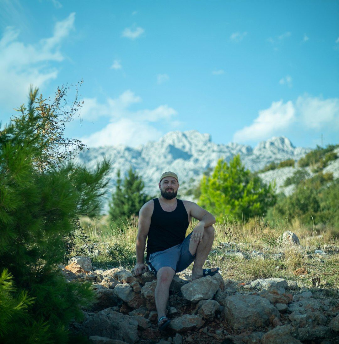 Croatian male illustrator portrait