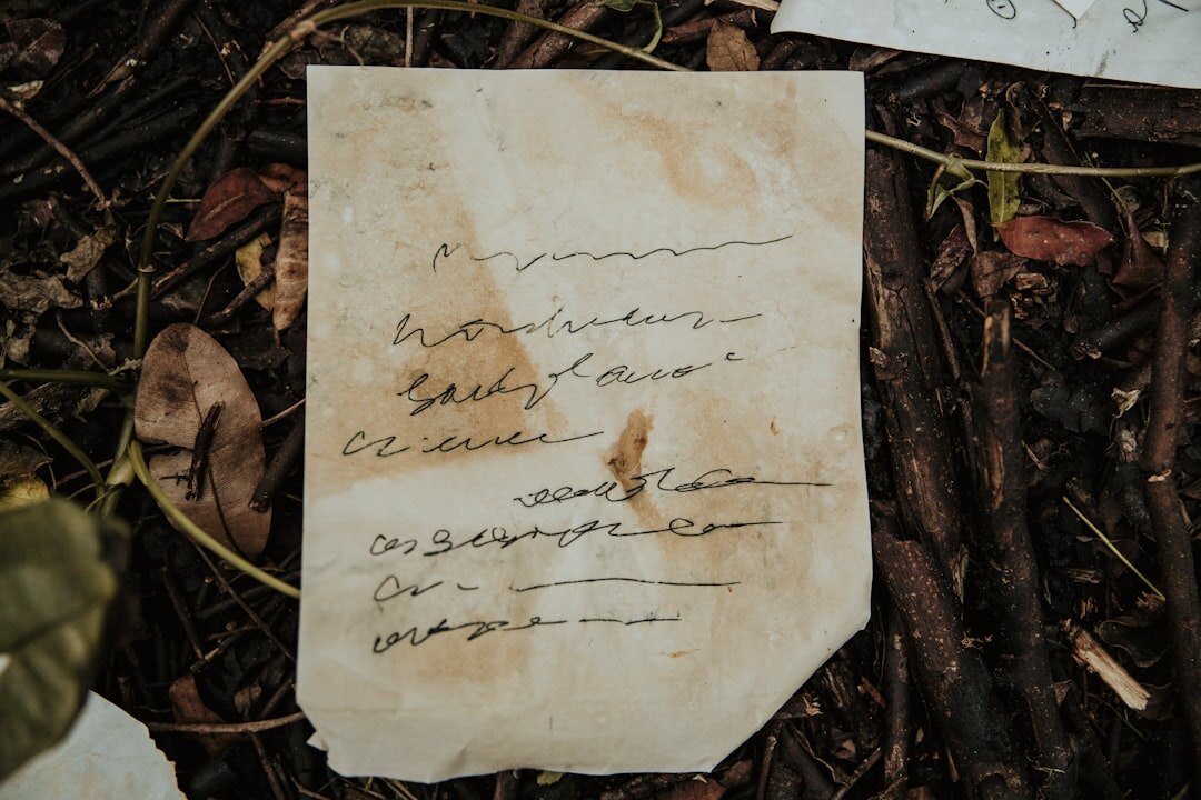 old handwritten letter